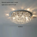 Axyaa Crystal LED Ceiling Lamp for Luxury Living Room and Bedroom Lighting