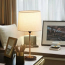 Axyaa Gold Metal Table Lamp LED Lighting Simple Creative Study Room Lights