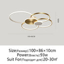 Axyaa Modern LED Chandelier with Remote Control for Home Lighting Decor