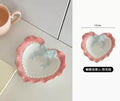 Axyaa Bowknot Dinner Plate for Girls - Heart Design, Ideal for Breakfast, Desserts & Snacks