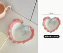 Axyaa Bowknot Dinner Plate for Girls - Heart Design, Ideal for Breakfast, Desserts & Snacks