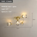 Axyaa Modern Glass Ceiling Light for Living Room - Minimalist Home Lighting