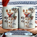 Axyaa Personalized Chef Ceramic Mugs - Custom Name Addition Kitchen Style Coffee Cups