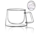 Axyaa Double Wall Glass Coffee Mug Tea Milk Juice Cup Thermo Insulated