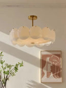 Axyaa French Cream White Glass Ceiling Light for Medieval Style Rooms