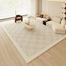 Axyaa French Cream Style Carpet: High-End Thickened Living Room Rug with Anti-Slip & Anti-Fouling properties