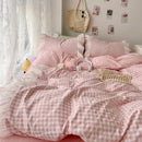 Axyaa Korean Princess Lattice Double Layer Lace Bedding