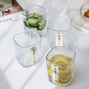 Axyaa Fuji Mountain Glass Cup for Water, Coffee, Red Wine, Whiskey - Set of 2