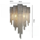 Axyaa Luxury Tassels Pendant Lights Modern Chandelier for Bedroom Home Decor