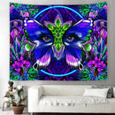 Axyaa Psychedelic Mushroom Jellyfish Skull Tapestry for Home Decor