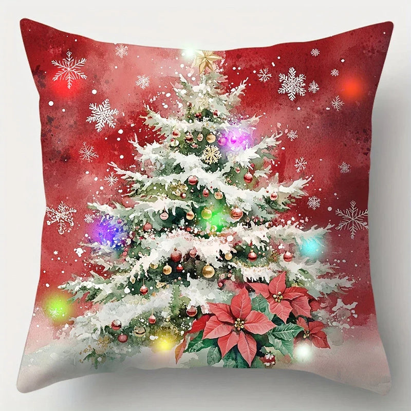 Axyaa LED Light Luminous Pillowcase - Christmas Decoration & Sofa Cushion Cover