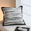 Axyaa Luxury Leopard Print Fur Throw Pillow for Bed and Sofa