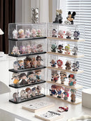 Axyaa Acrylic Doll Display Rack Stacktable | Transparent Toy Storage Box
