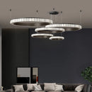 Axyaa Marble Black Gold Chrome Chandelier Pendant Light for Living Room