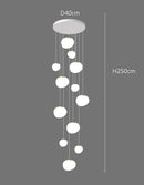 Axyaa LED Ring Pendant Light Chandeliers for Living Room Dining Room Indoor Lighting