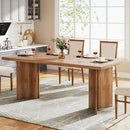 Axyaa Farmhouse Kitchen Dining Table, 63-inch Large Rectangular Tabletop for 4-6 People