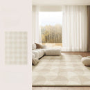 Axyaa Plush Cream Style Living Room Carpet: Soft, Thick, Washable, Large Area Rug