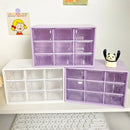 Axyaa 9-Grid Transparent Organizer Box for Student Desks & Walls