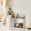 Axyaa Cosmetic Brush Shelf Organizer with Drawer Storage