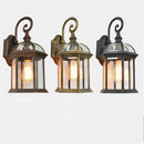 Axyaa Outdoor Rustic Wall Lamp, Antique Garden Lighting, European Retro Balcony Light