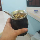 Axyaa Stainless Steel Yerba Mate Cup Set with Bombillas & Cleaning Brush