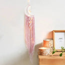 Bohemian Moon Dream Catcher With or Without Light, Macrame Dreamcatcher for Home Decor by Axyaa