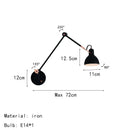 Axyaa Minimalist LED Wall Lamp for Bedroom Study Living Room Eye Protection