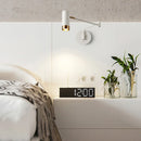 Axyaa Luxury Nordic LED Swing Wall Lamp - White/Black