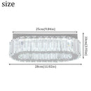 Axyaa Crystal LED Ceiling Chandelier Light Fixture for Home and Hotel Decoration