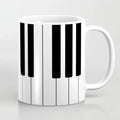 Metallic Guitar Pattern Mug by Axyaa: Rock Band Enthusiasts' Home Coffee Cup
