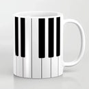 Metallic Guitar Pattern Mug by Axyaa: Rock Band Enthusiasts' Home Coffee Cup