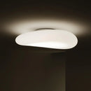 Axyaa Nordic White LED Chandelier: Round Italian Designer Pendant Light for Home Decor