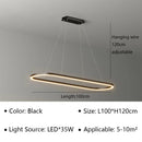 Axyaa Acrylic Oval LED Pendant Light for Home Decor Fixture