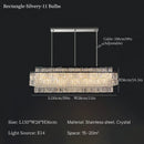 Axyaa Luxury Crystal Chandelier: Elegant Pendant Light for Home Living Room