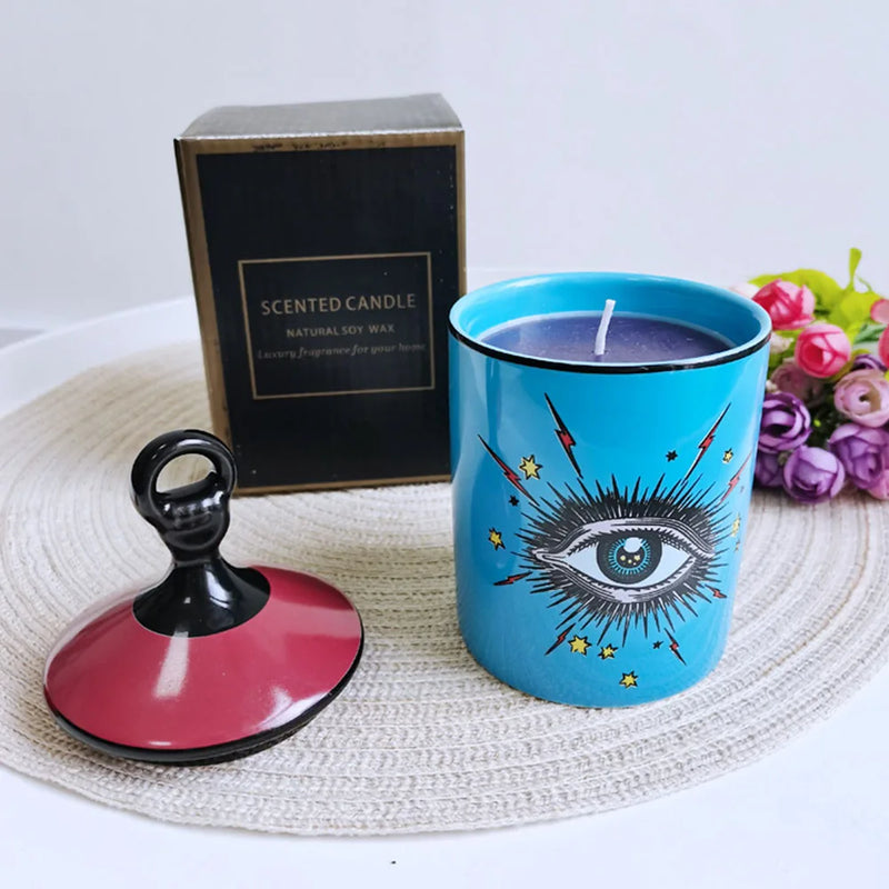 Axya Ceramic Starry Sky Storage Jar: Versatile Home Decor & Organizer