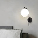 Modern Copper Black Metal Wall Lamp Axyaa Brand Glass Ball LED Wall Lights TV Sofa Background