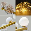 Axyaa Starry Sky Glass Bubble LED Pendant Light for Modern Dining Room Chandeliers