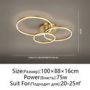 Axyaa LED Ceiling Chandelier for Living Room Bedroom Kitchen - Modern Home Pendant Light