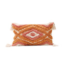 Axyaa Tufted Tassel Boho Cushion Cover in Warm Colors
