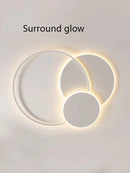 Axyaa Circle LED Ceiling Light Modern Minimalism Dimmable Fixture for Living Room Bedroom