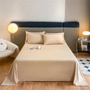 Axyaa Luxury Crystal Velvet Flat Sheet - Soft Solid Color Bed Linen, Multi Size Bedspreads