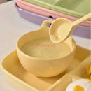 Axyaa Round Ceramic Baking Bowl for Kids and Family Home Cooking
