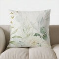 Axyaa Eucalyptus Greenery Floral Pillow Cover for Sofa, Bedroom, Car