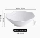 Axyaa Ceramic Salad Bowl 9-Inch Vegetable Fruit Plate Creative Tableware Dish
