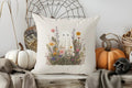 Axyaa Autumn Pumpkin & Drink Pillow Cover for Sofa, Bedroom, Car - Home Decor