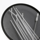 Axyaa Glass Straw Set: Reusable Straws for Smoothies & Cocktails