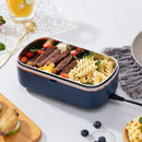 Axyaa Electric Heated Lunch Box Warmer Set - Stainless Steel Food Warmer