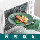Axyaa Stoneware Tableware Set in Green Karst Embossing for 4/8/12