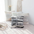 Axyaa Gray Plush Rabbit Fur Cushion Cover - 45x45cm Luxe Decor for Home & Sofa