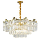 Axyaa Modern Crystal Chandelier Pendant Light - Luxury Decorative Fixture for Home